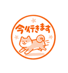ほっこり柴犬ハンコ（個別スタンプ：22）
