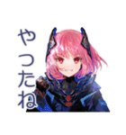ロボ娘の冬★ほっこり敬語（個別スタンプ：24）
