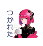 ロボ娘の冬★ほっこり敬語（個別スタンプ：34）