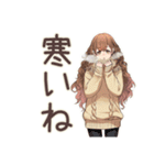マイペース女子の冬★ほっこり（個別スタンプ：4）