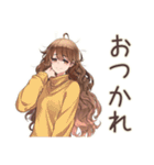 マイペース女子の冬★ほっこり（個別スタンプ：14）