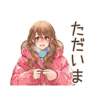 マイペース女子の冬★ほっこり（個別スタンプ：15）