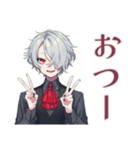 夜ふかし吸血鬼男子★ゲーム友（個別スタンプ：34）