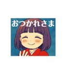 動く！座敷わらしちゃん。（個別スタンプ：2）