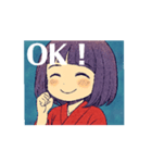 動く！座敷わらしちゃん。（個別スタンプ：4）