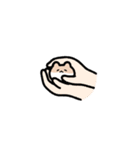 動く！超小さいまちょハム（個別スタンプ：1）