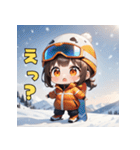 スノボガールのウィンタースマイル（個別スタンプ：11）