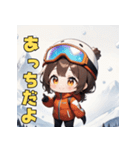 スノボガールのウィンタースマイル（個別スタンプ：26）