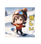 スノボガールのウィンタースマイル（個別スタンプ：38）