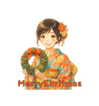 冬の着物女子日常会話スタンプ（個別スタンプ：31）