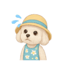 トイプードルの雪ちゃんの日常生活（個別スタンプ：9）