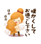 ずっと使える♡冬じまい、年末年始【3D】（個別スタンプ：24）