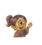 妖怪一つ目小僧くん（個別スタンプ：4）