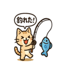 釣れるまでがんばる猫（個別スタンプ：8）