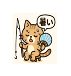 釣れるまでがんばる猫（個別スタンプ：21）