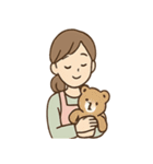 ふんわり保育士ちゃん ひと息リラックス編（個別スタンプ：11）