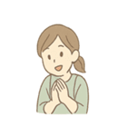 ふんわり保育士ちゃん ひと息リラックス編（個別スタンプ：28）