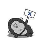 とにかくやる気が出ないゴリラのスタンプ（個別スタンプ：12）