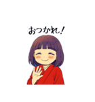 座敷わらしちゃん。（個別スタンプ：7）