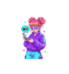 毎日つかえるY2K英語スタンプ（個別スタンプ：1）