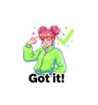 毎日つかえるY2K英語スタンプ（個別スタンプ：3）