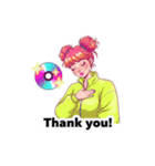 毎日つかえるY2K英語スタンプ（個別スタンプ：8）