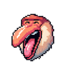 シュールなテングザルのスタンプ（個別スタンプ：2）