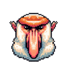 シュールなテングザルのスタンプ（個別スタンプ：4）