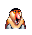 シュールなテングザルのスタンプ（個別スタンプ：5）