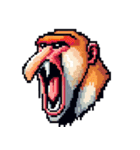 シュールなテングザルのスタンプ（個別スタンプ：7）