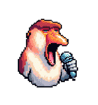 シュールなテングザルのスタンプ（個別スタンプ：8）