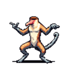 シュールなテングザルのスタンプ（個別スタンプ：16）