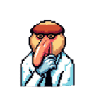 シュールなテングザルのスタンプ（個別スタンプ：21）