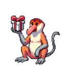 シュールなテングザルのスタンプ（個別スタンプ：23）