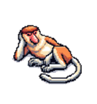 シュールなテングザルのスタンプ（個別スタンプ：25）