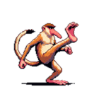 シュールなテングザルのスタンプ（個別スタンプ：31）