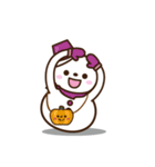 飛び出す！スタンプ■雪だるまver.■（個別スタンプ：1）