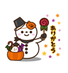 飛び出す！スタンプ■雪だるまver.■（個別スタンプ：4）