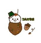 飛び出す！スタンプ■雪だるまver.■（個別スタンプ：11）