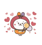 おひとよしウサぴょん＊ほんわか秋の日常（個別スタンプ：34）