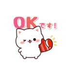 飛びだす♪マシュマロねこちゃん【秋・冬】（個別スタンプ：8）