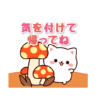 飛びだす♪マシュマロねこちゃん【秋・冬】（個別スタンプ：15）