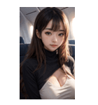 海外に行く女の子2写真（個別スタンプ：7）