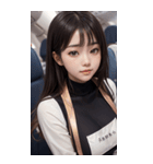 海外に行く女の子2写真（個別スタンプ：36）