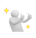 白いの★よく使う（個別スタンプ：9）