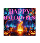 【 ハロウィンのホログラムスタンプです 】（個別スタンプ：1）