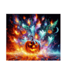 【 ハロウィンのホログラムスタンプです 】（個別スタンプ：7）