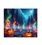 【 ハロウィンのホログラムスタンプです 】（個別スタンプ：8）