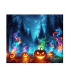 【 ハロウィンのホログラムスタンプです 】（個別スタンプ：9）