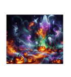 【 ハロウィンのホログラムスタンプです 】（個別スタンプ：17）